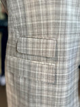 Load image into Gallery viewer, Tan, White and Grey Multiplaid Harrods Flap Pocket Jacket