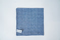 Load image into Gallery viewer, French Finest Cotton Pocket Square in Blue or Lavender
