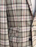 Load image into Gallery viewer, Hacking Jacket in Moss & Cream with Red/Purple Overplaid CR 1635
