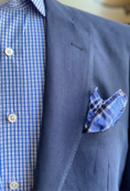 Load image into Gallery viewer, Harrods navy silk linen