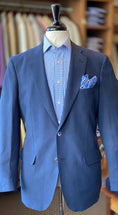 Load image into Gallery viewer, Harrods navy silk linen
