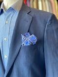 Load image into Gallery viewer, Harrods navy silk linen