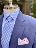 Load image into Gallery viewer, Harrods navy silk linen