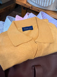 Load image into Gallery viewer, Crittenden Linen/Cotton Knit Shirt in Gold Cuban Collar
