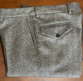 Load image into Gallery viewer, Crittenden Trousers in Brown/White Herringbone Tweed
