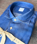 Load image into Gallery viewer, Crittenden x Edo Chambray Shirting, Denim