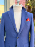 Load image into Gallery viewer, Wool & Cashmere Harrods Flap Pocket Sportcoat in Twilight Blue CR 1660