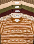 Load image into Gallery viewer, Shetland Fair Isle Sweater in Golden Fair Isle