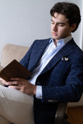 Load image into Gallery viewer, Harrods Flap Pocket Sportcoat in Navy Windowpane