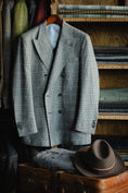 Load image into Gallery viewer, Double Breasted Suit in Merino Prince of Wales Plaid