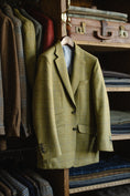 Load image into Gallery viewer, Harrods Flap Pocket Jacket in Sage/Sky/Gold Tweed, CR 1408