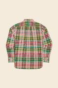 Load image into Gallery viewer, Original Madras Trading Company's Green/Pink Long-Sleeve Madras Shirt