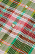 Load image into Gallery viewer, Original Madras Trading Company's Green/Pink Long-Sleeve Madras Shirt