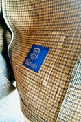 Load image into Gallery viewer, Cashmere and Wool Traveller Coat in Glenplaid/Houndstooth Doublecloth