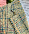 Load image into Gallery viewer, Hacking Jacket in Lambswool Moss/Red/Gold Multiplaid CR 1405