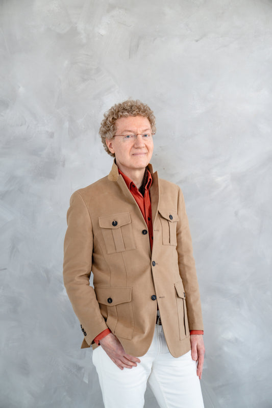 Moleskin Safari Jacket in Tan