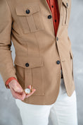 Load image into Gallery viewer, Moleskin Safari Jacket in Tan
