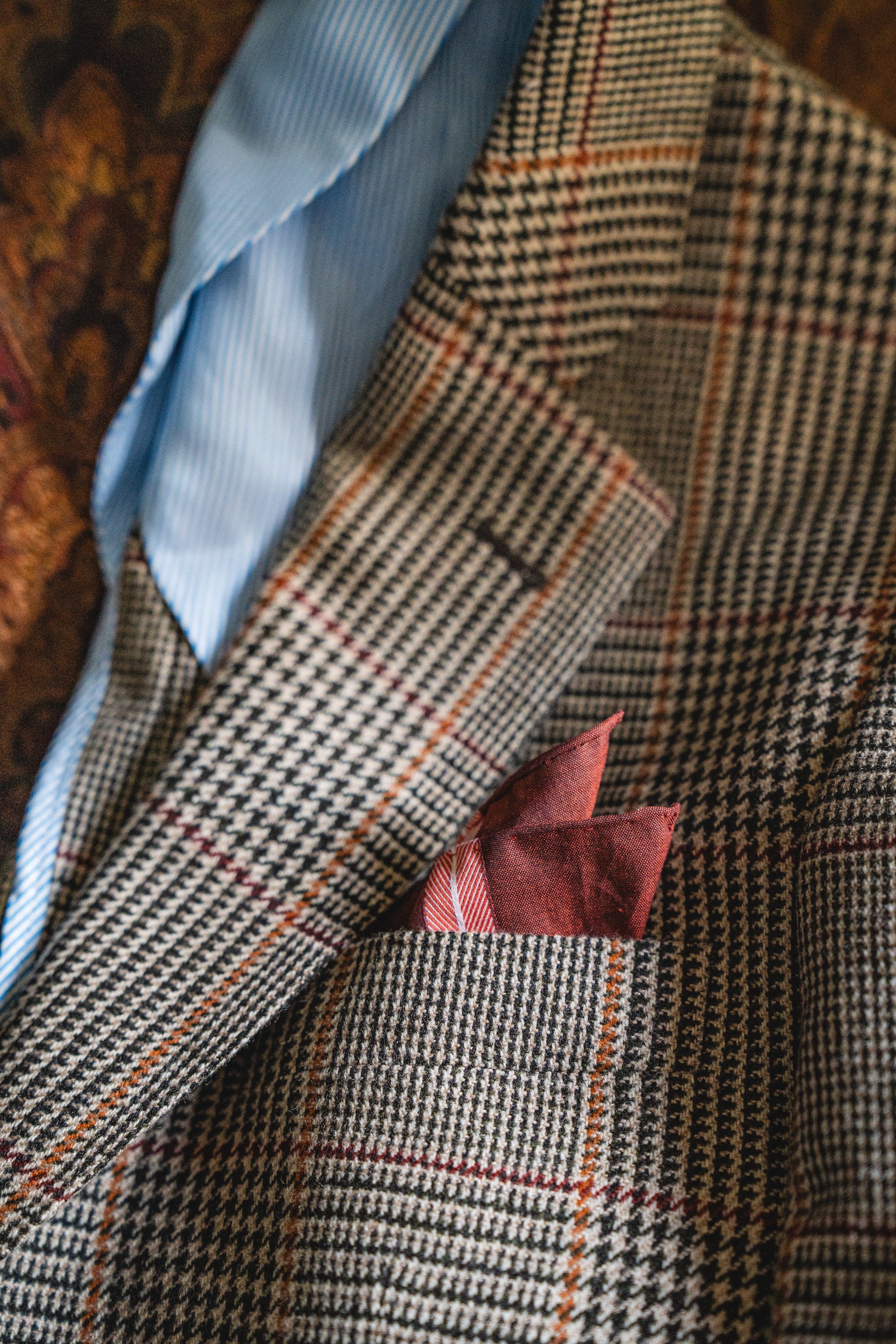 Harrods Jacket in Modern Russell Plaid Super Merino & Cashmere CR 1600