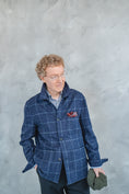 Load image into Gallery viewer, Navy Windowpane Traveller Jacket
