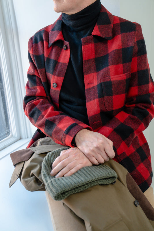 Traveller Jacket in Red/Black Plaid
