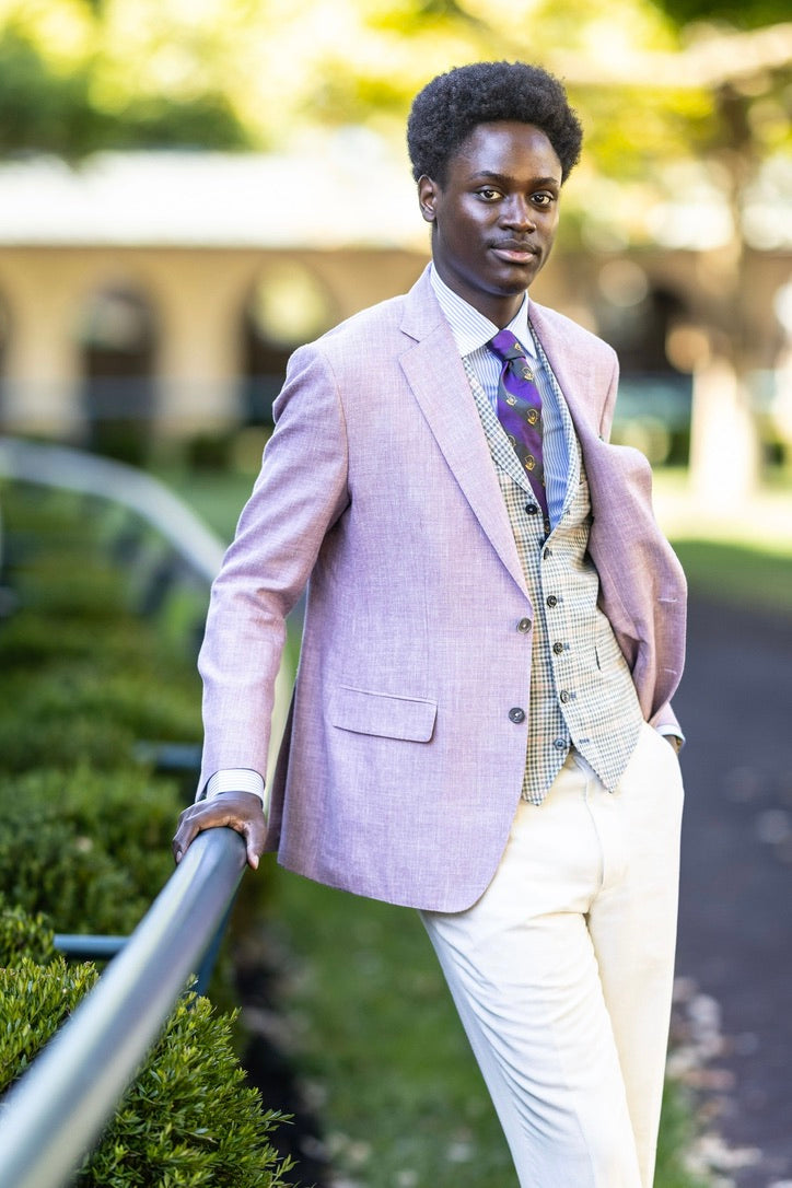 Crittenden for Keeeneland Breeder's Cup Collab: Wool, Silk & Linen in Soft Purple