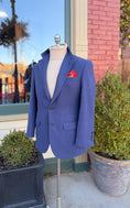 Load image into Gallery viewer, Wool & Cashmere Harrods Flap Pocket Sportcoat in Twilight Blue CR 1660
