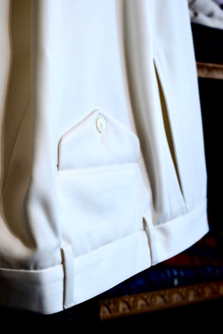 Crittenden Cream Gabardine Trousers