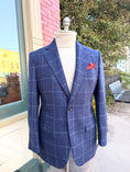 Load image into Gallery viewer, Harrods Flap Pocket Sportcoat in Navy Windowpane

