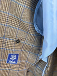 Load image into Gallery viewer, Harrods Flap Pocket Jacket in Tan/Cream Glen Windowpane CR 1626
