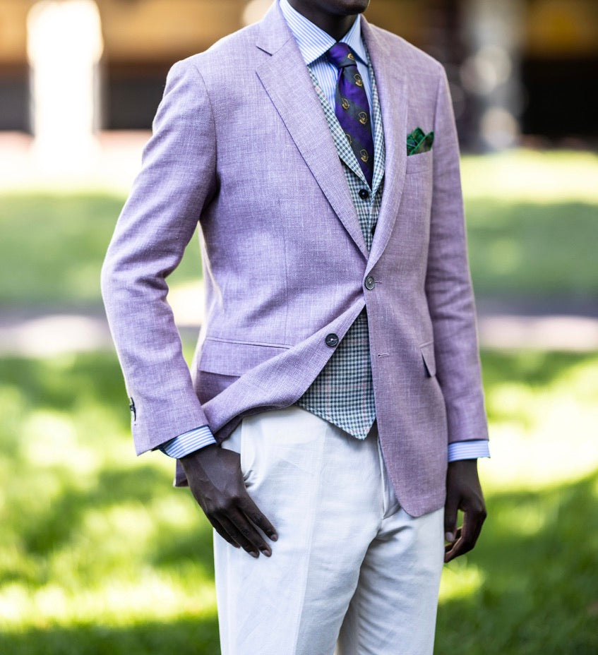 Crittenden for Keeeneland Breeder's Cup Collab: Wool, Silk & Linen in Soft Purple