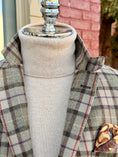 Load image into Gallery viewer, Hacking Jacket in Moss & Cream with Red/Purple Overplaid CR 1635
