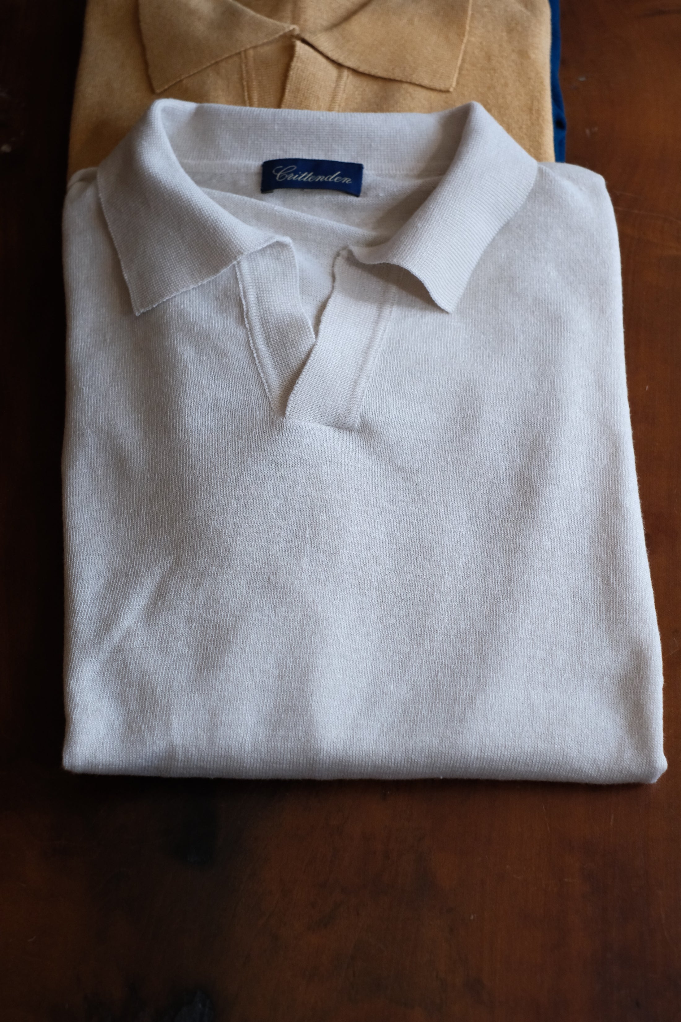 Crittenden Knit Polo with Cuban Collar