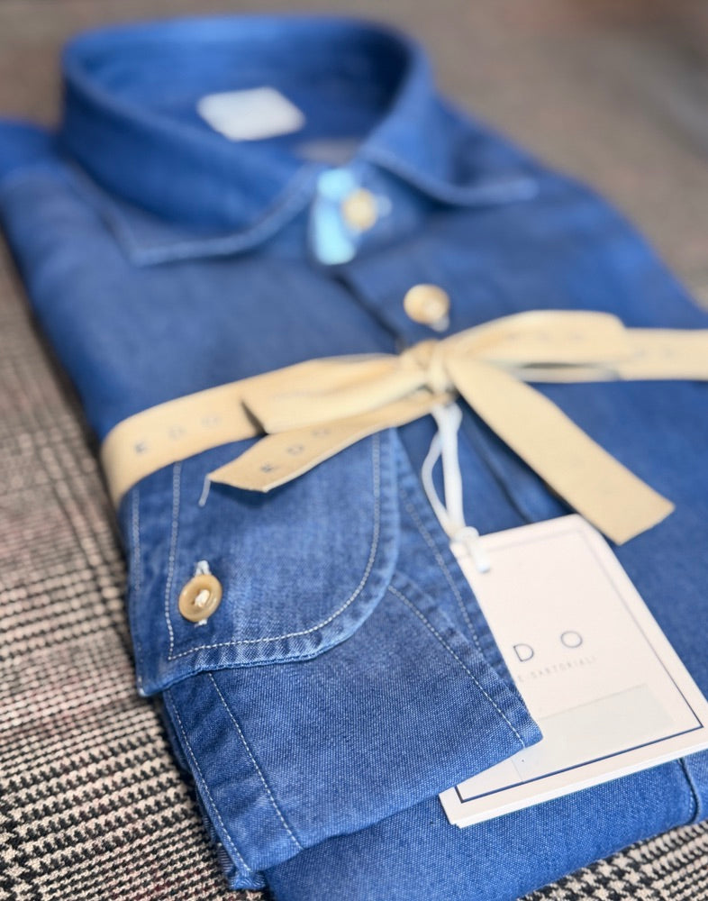 Crittenden x Edo Chambray Shirting, Denim