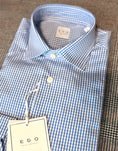 Load image into Gallery viewer, Crittenden x Edo Semi-Spread Collar Shirting, Royal Check
