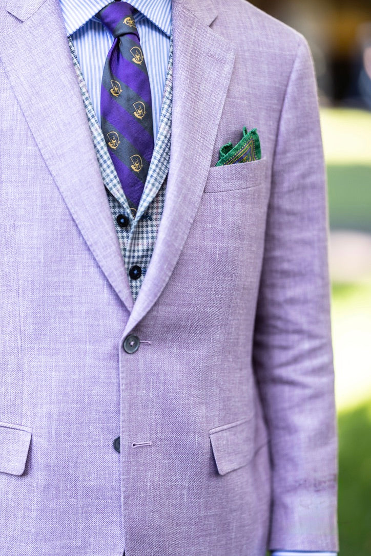 Crittenden for Keeeneland Breeder's Cup Collab: Wool, Silk & Linen in Soft Purple