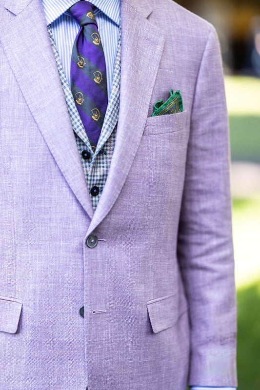 Crittenden for Keeeneland Breeder's Cup Collab: Wool, Silk & Linen in Soft Purple
